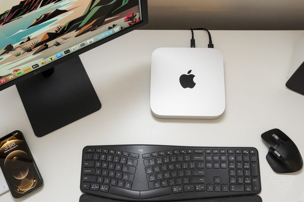 The Mac mini’s chassis allows Apple’s M1 chip to run at peak performance without throttling.