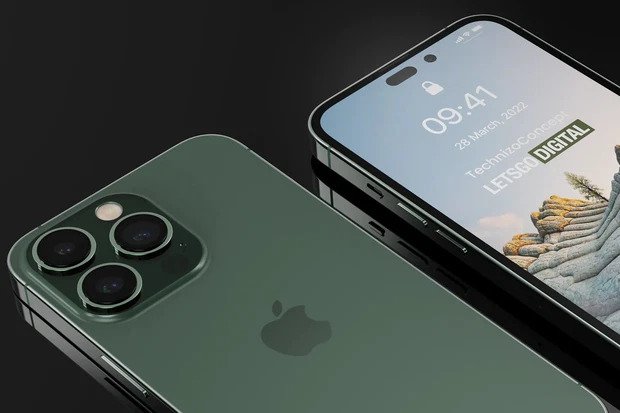 So với "tai thỏ", thiết kế lỗ đục mới trên iPhone 14 Pro sẽ cho diện tích hiển thị lớn hơn (Ảnh: Technizo Concept x LetsgoDigital) 