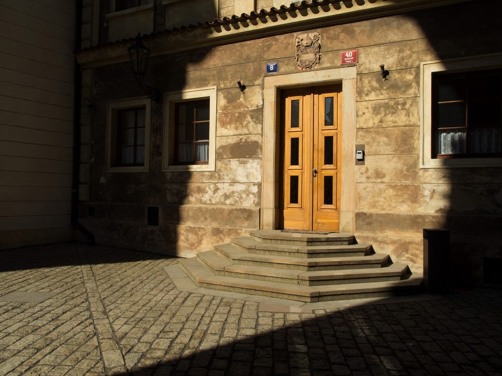 Minimalist street photography – Old city house door 
