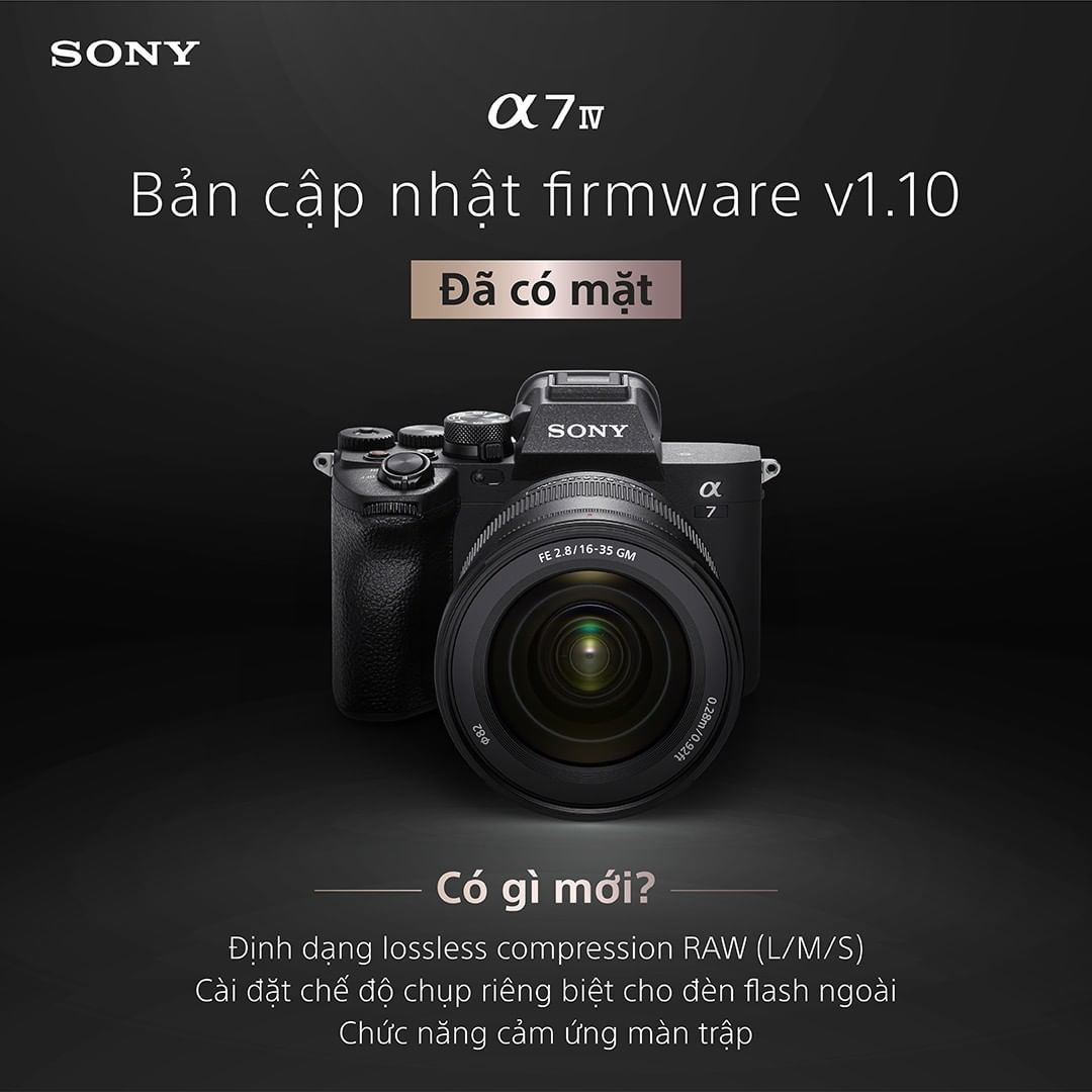 Nâng cao trải nghiệm chụp ảnh của bạn với firmware Sony A7M4 mới nhất - mang đến hiệu suất tuyệt vời và chất lượng ảnh sắc nét.