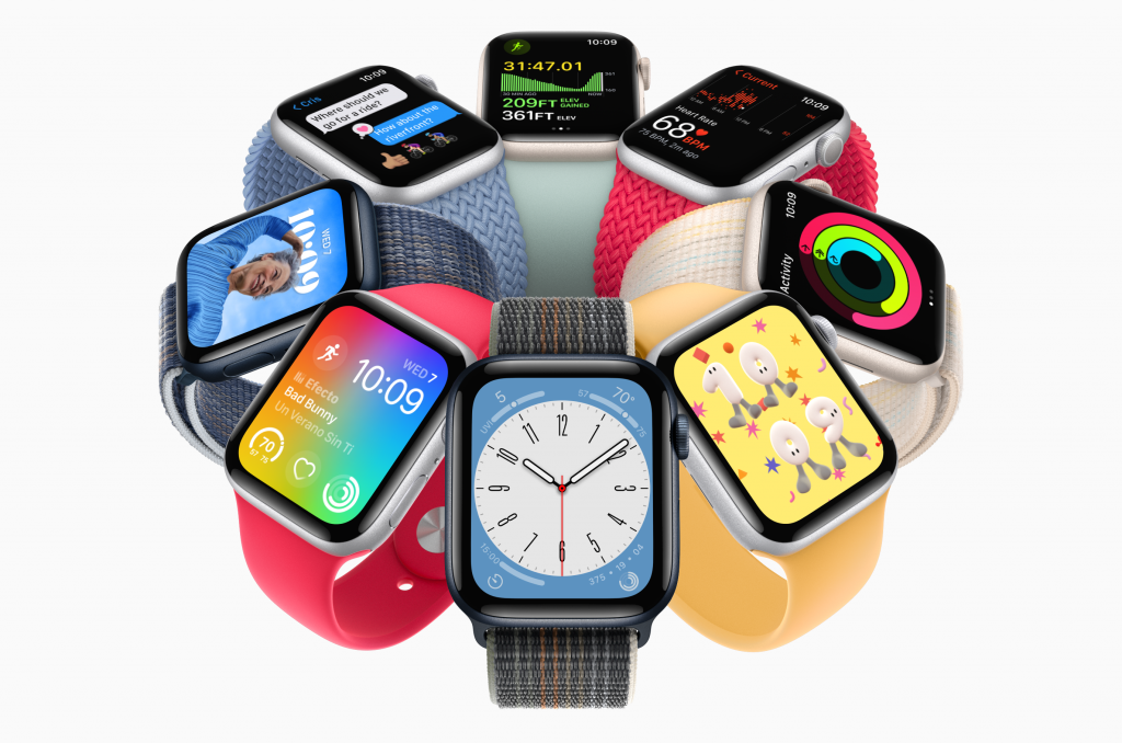 Apple Watch SE 2022 trông không khác mấy so với các đời Apple Watch trước đây. Ảnh: Apple
