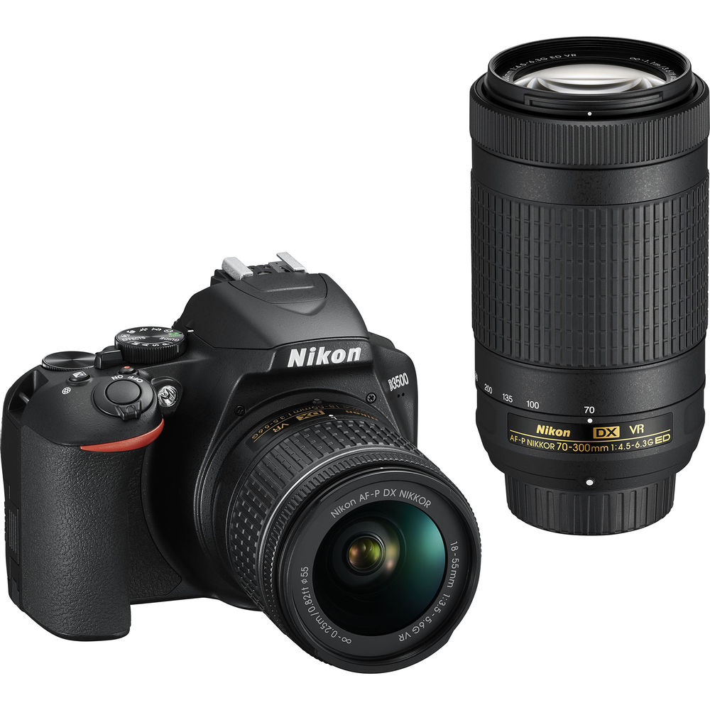 Nikon D3500 + kit 18-55mm + 70-300mm