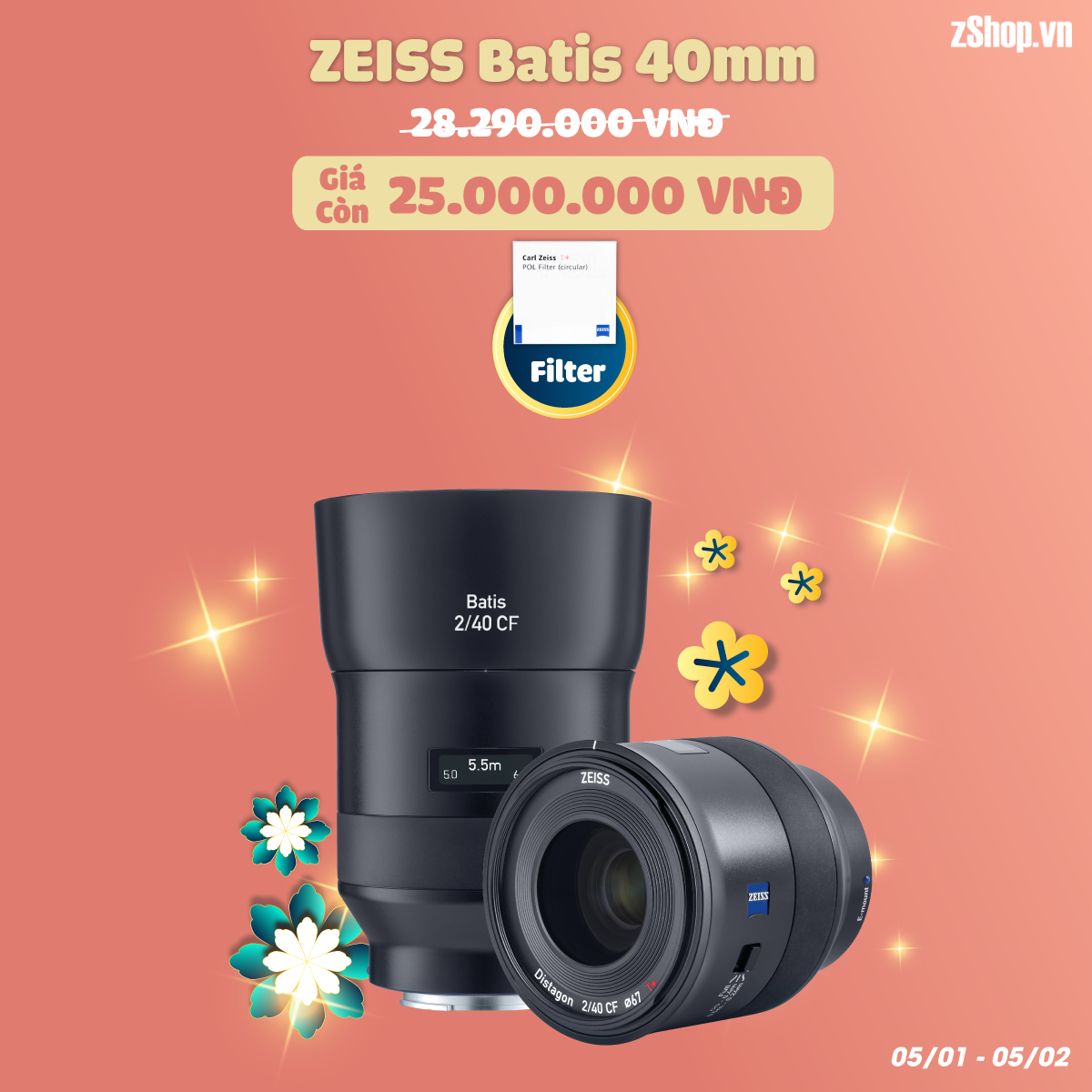 ZEISS Batis 40mm f/2 CF for Sony E (Chính hãng)