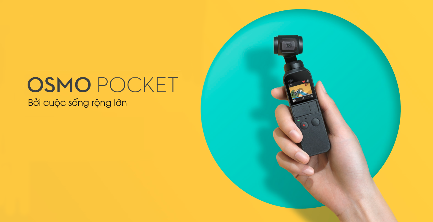 DJI Osmo Pocket Camera 4K chống rung 3 trục nhỏ nhất thế giới