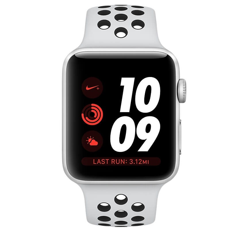 Apple Watch Series 3 Nike+ Silver Aluminum Case with Pure Platinum/Black Nike Sport Band (GPS) 8