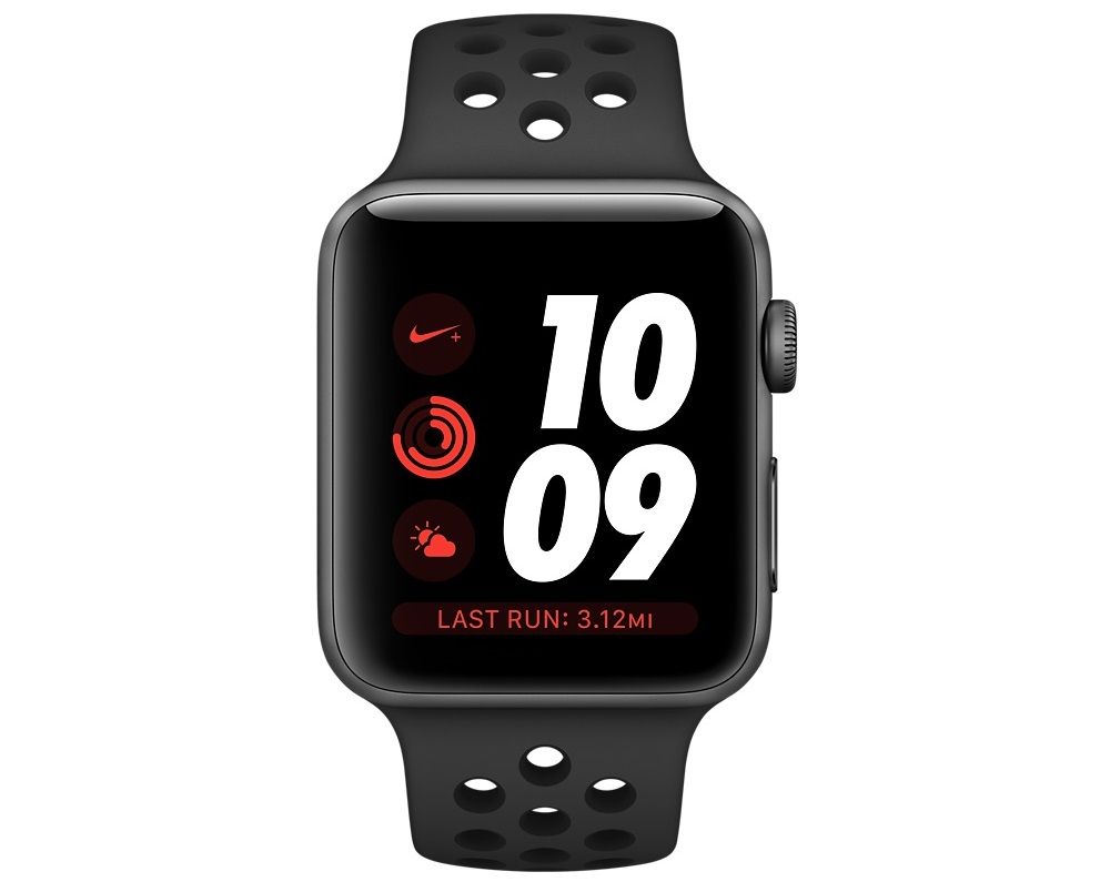 Apple Watch Series 3 38mm Nike + Space Gray Aluminum Case with Anthracite/Black Nike Sport Band (GPS) 3