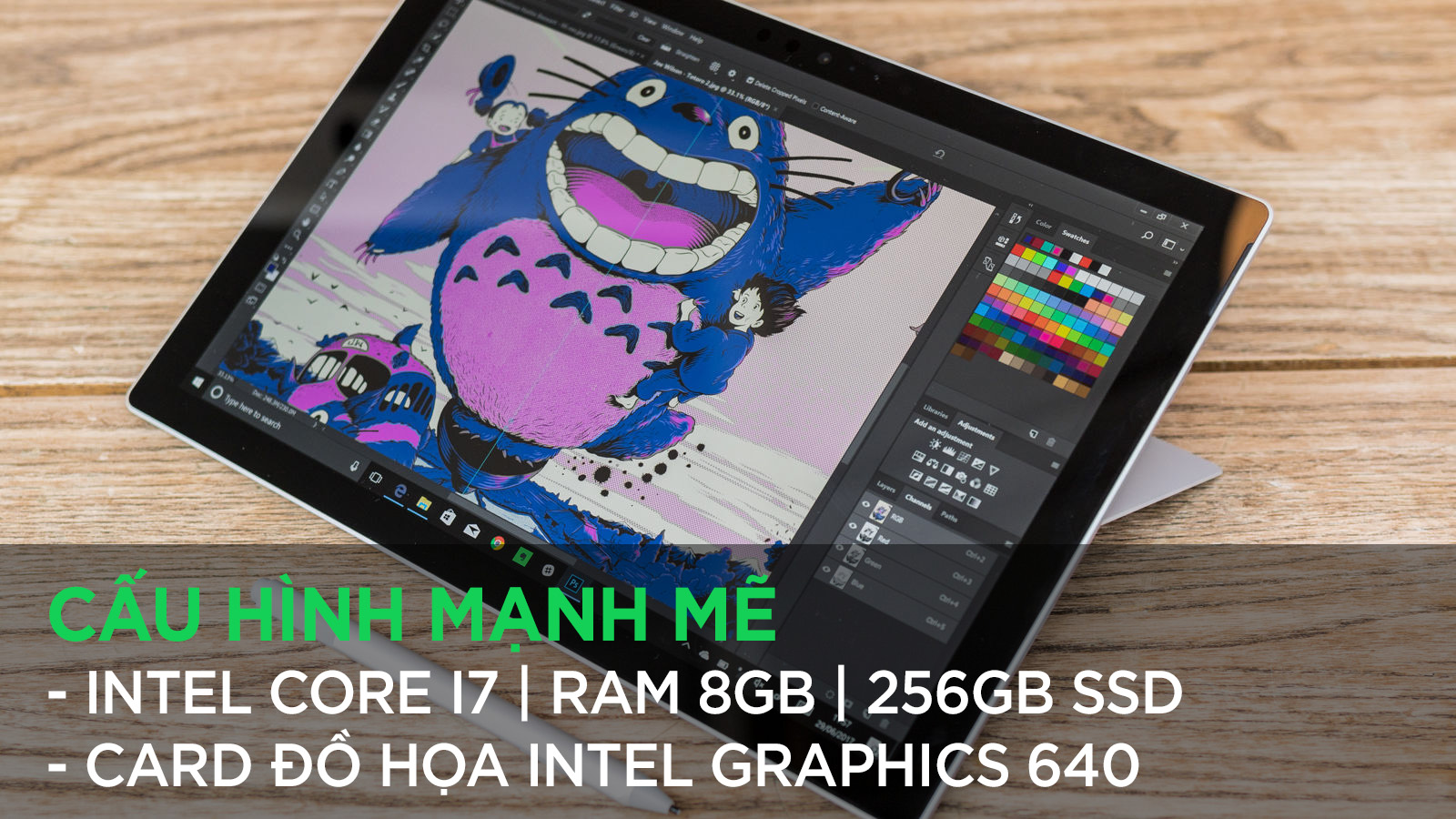 Surface Pro 2017 - 256 GB / Intel Core i7 / 8GB RAM h6