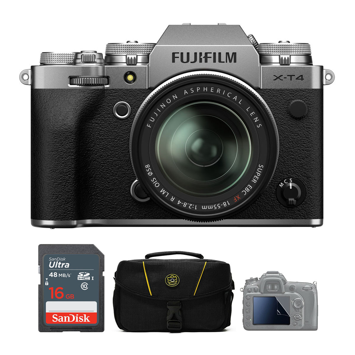 Fujifilm X-T4 + Kit 18-55mm (Silver) (Chính hãng)