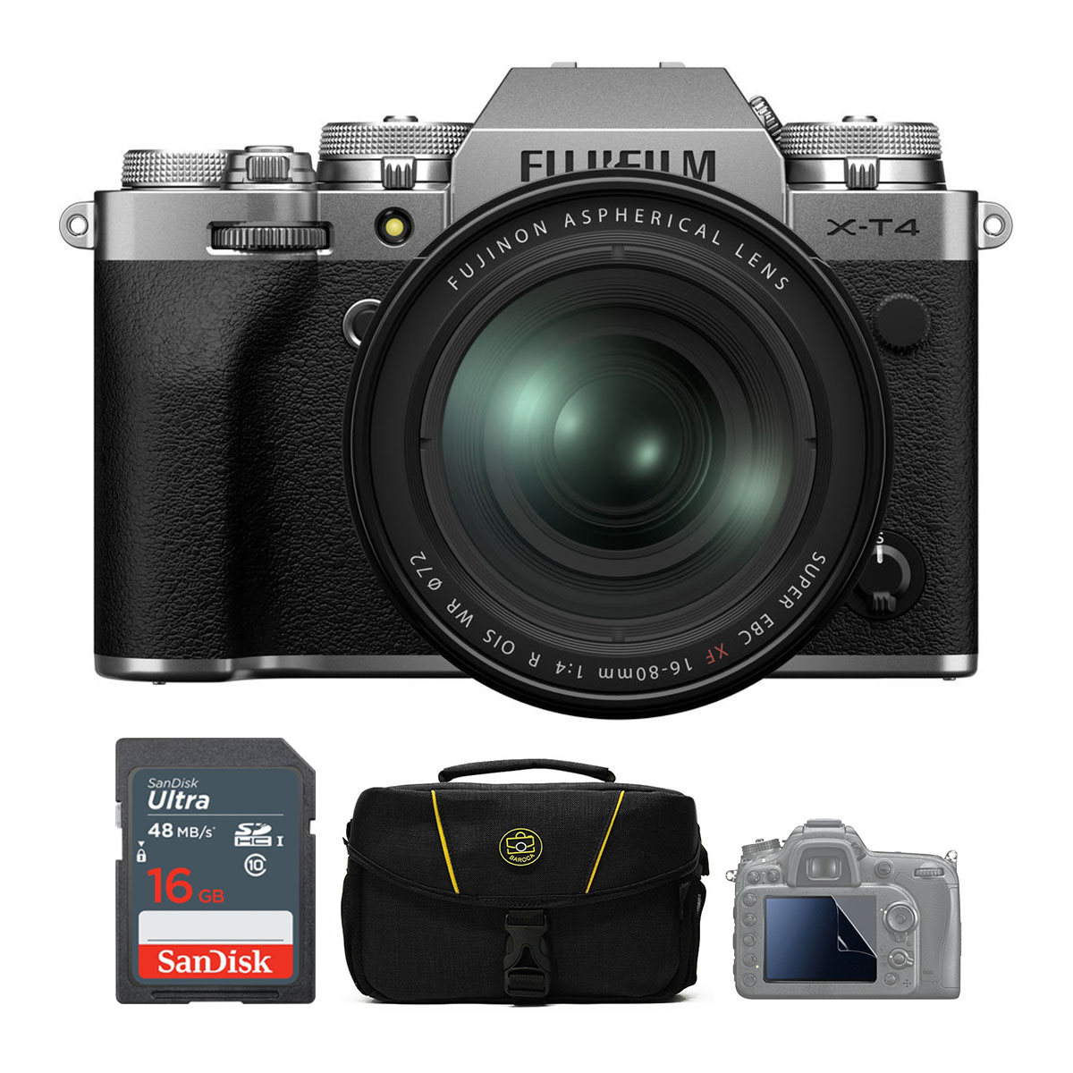 Fujifilm X-T4 + Kit 16-80mm (Silver) (Chính hãng)