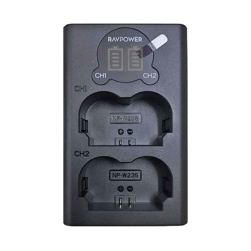 Bộ sạc kèm 2 pin RAVPower RP-BC1004 dùng cho Fujifilm NP-W235