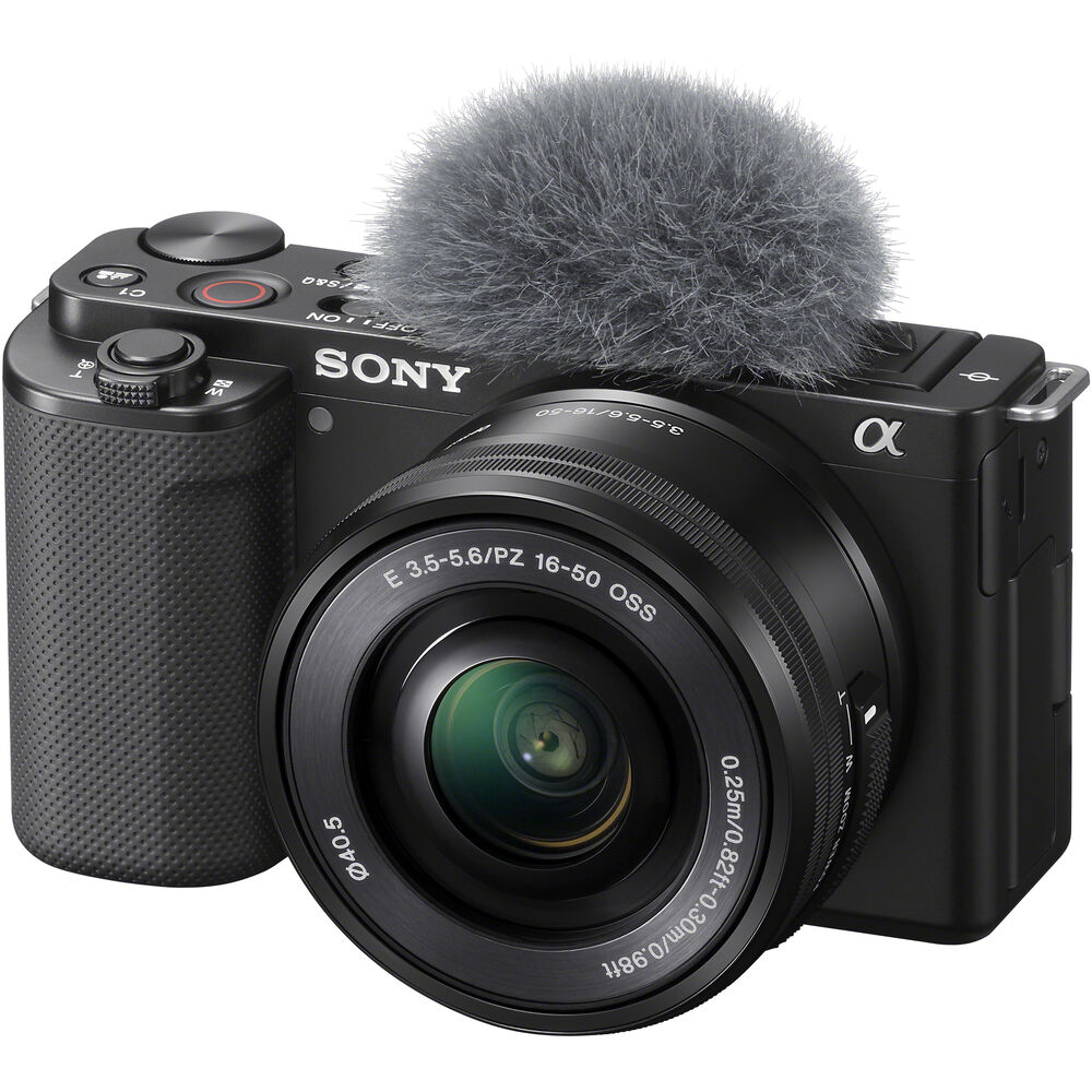 Sony ZV-E10 (Chính hãng) (Kèm Lens Sony E 50mm f/1.8 OSS, Black, Đầu Đọc Thẻ Thẻ Nhớ 64GB Túi Máy Ảnh)