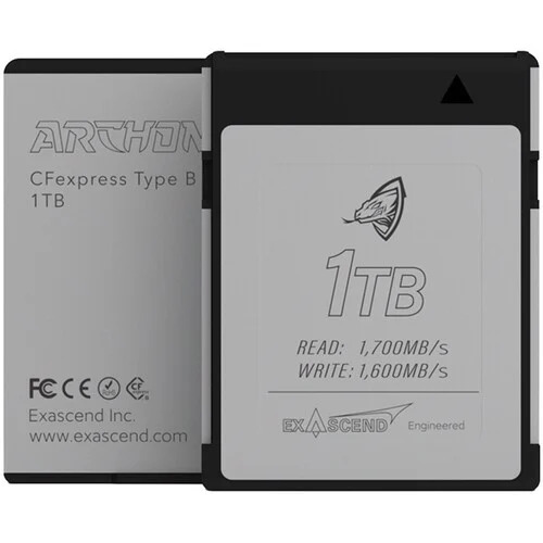 Thẻ nhớ CFexpress Type B Exascend Archon 1TB đọc 1700MB/s ghi 1600MB/s