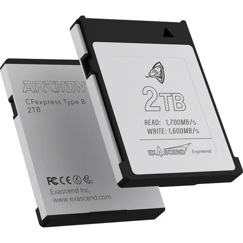 Thẻ nhớ CFexpress Type B Exascend Archon 2TB đọc 1700MB/s ghi 1600MB/s