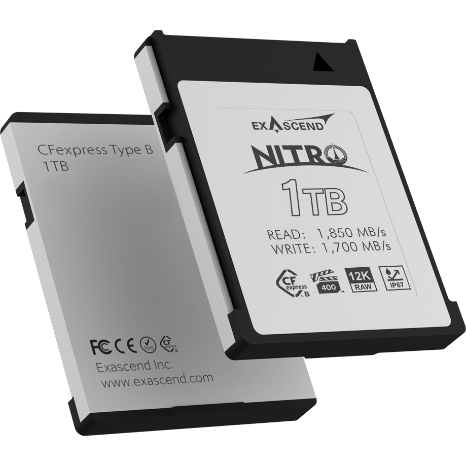 Thẻ nhớ CFexpress Type B Exascend Nitro 1TB đọc 1850MB/s ghi 1700MB/s