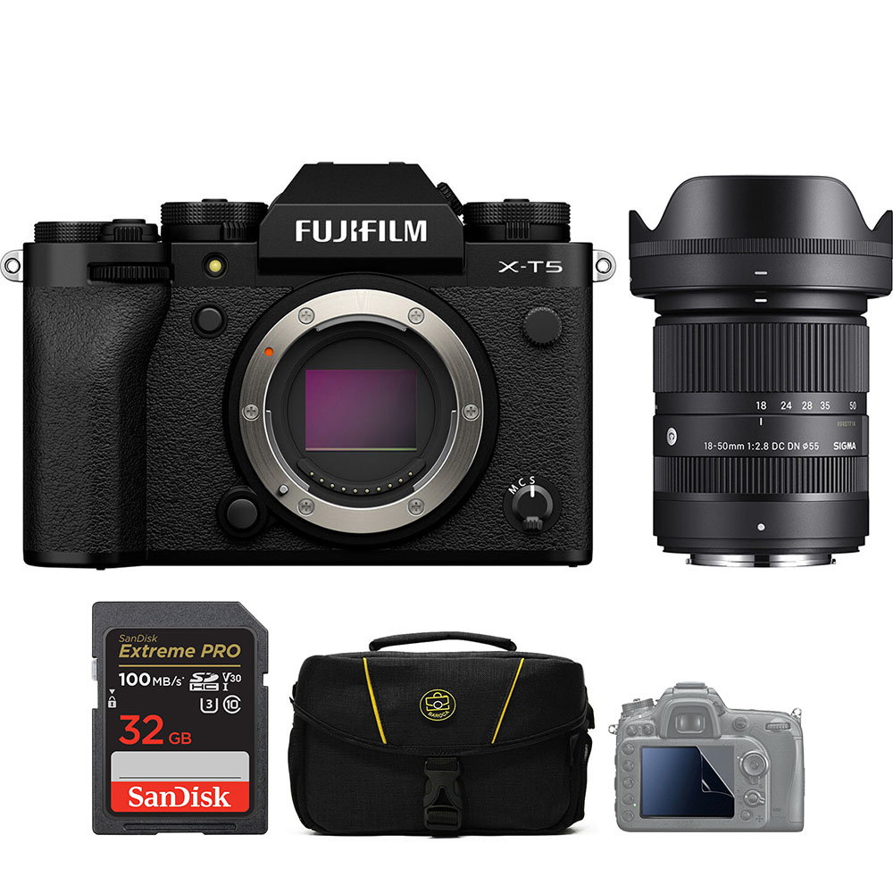 Fujifilm X-T5 + Sigma 18-50mm f/2.8 (Chính hãng) (Black)