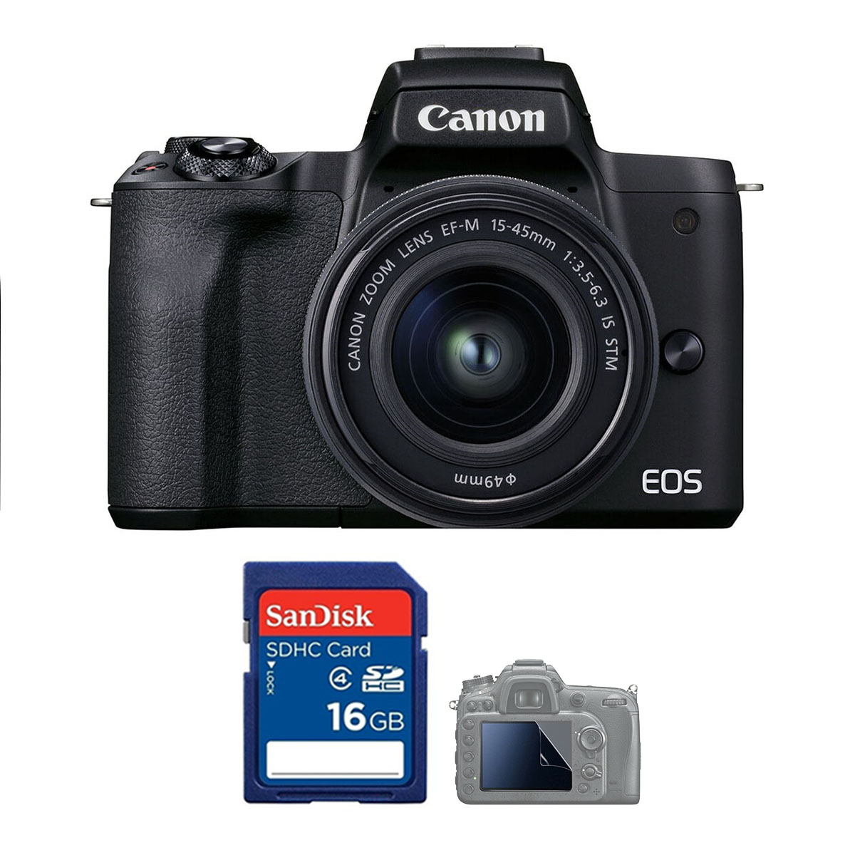 Canon EOS M50 Mark II + Kit 15-45mm (Black) (Chính hãng)