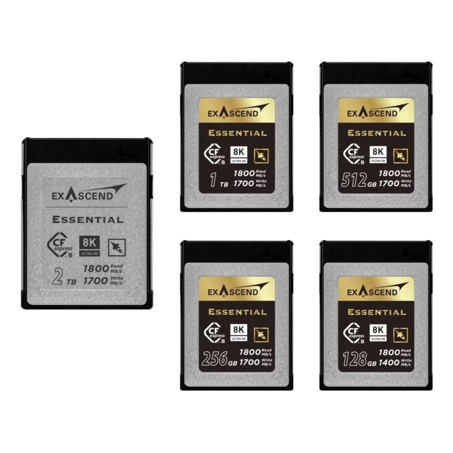 Thẻ nhớ CFexpress Type B Exascend Essential 128GB đọc 1800MB/s ghi 1400MB/s
