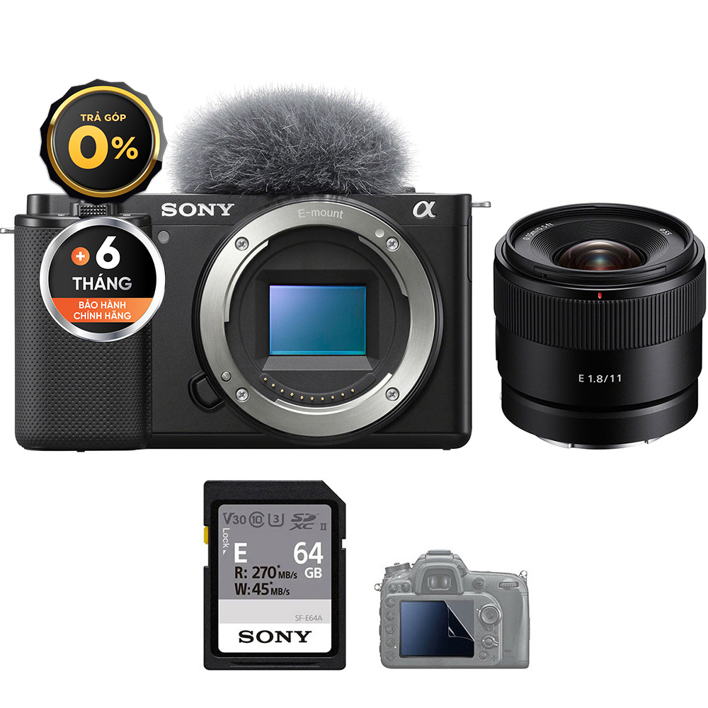 Sony ZV-E10 Kit 16-50mm + E 11mm f/1.8 (Chính hãng) (Chính hãng)