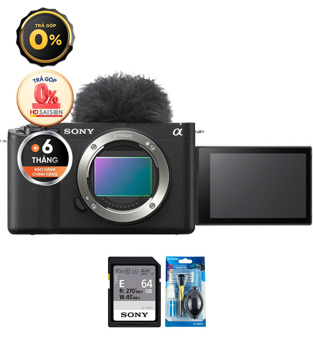 Sony ZV-E1 (Chính hãng) (Thẻ Nhớ 64GB + Bộ Vệ Sinh, Body Only)