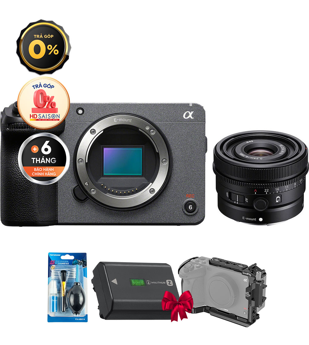 Sony FX30 + FE 24mm f/2.8 G (Chính hãng) (Pin + Rig, Body + FE 24mm f/2.8)
