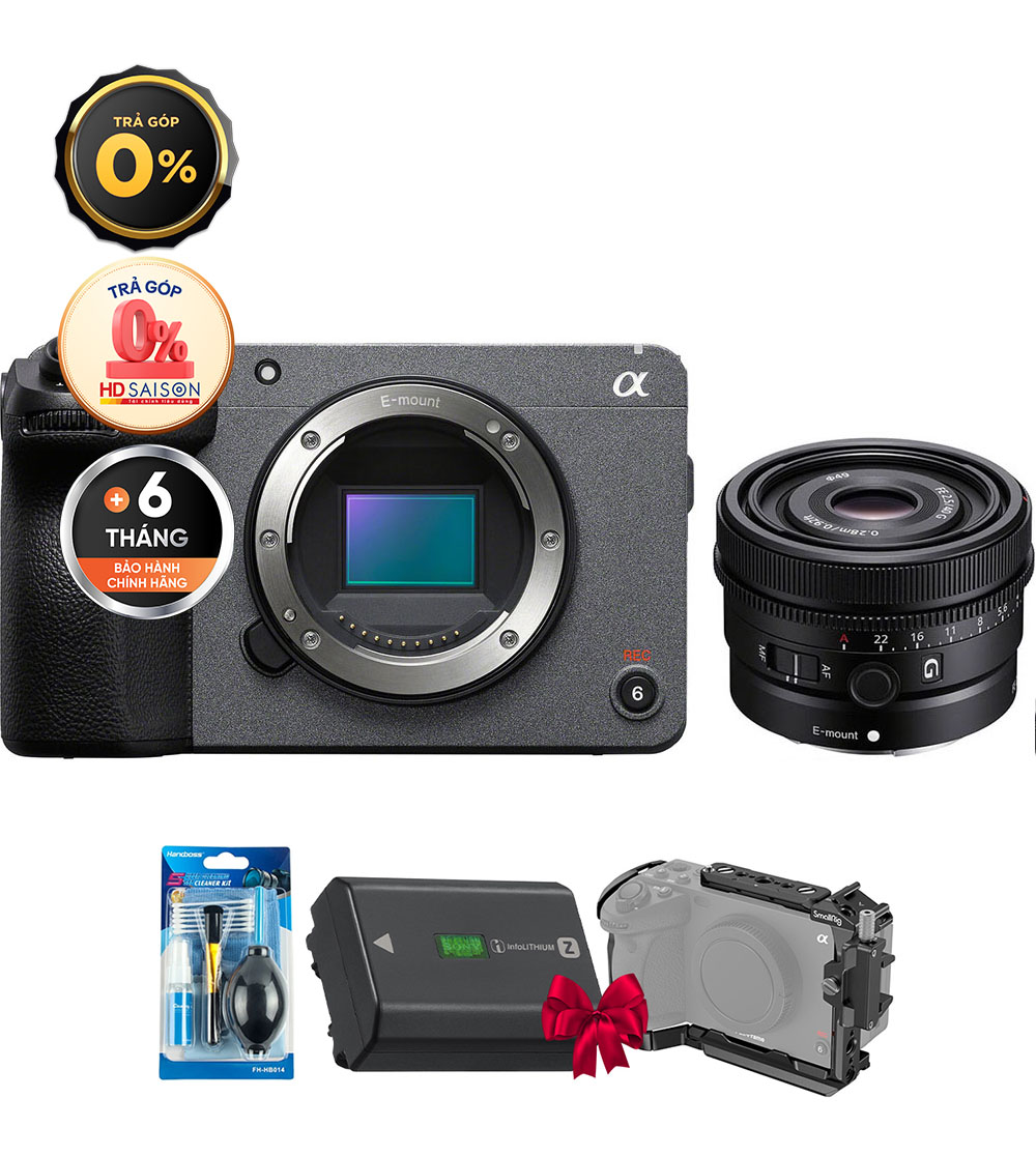 Sony FX30 + FE 40mm f/2.5 G (Chính hãng) (Pin + Rig, Body + FE 40mm f/2.5)