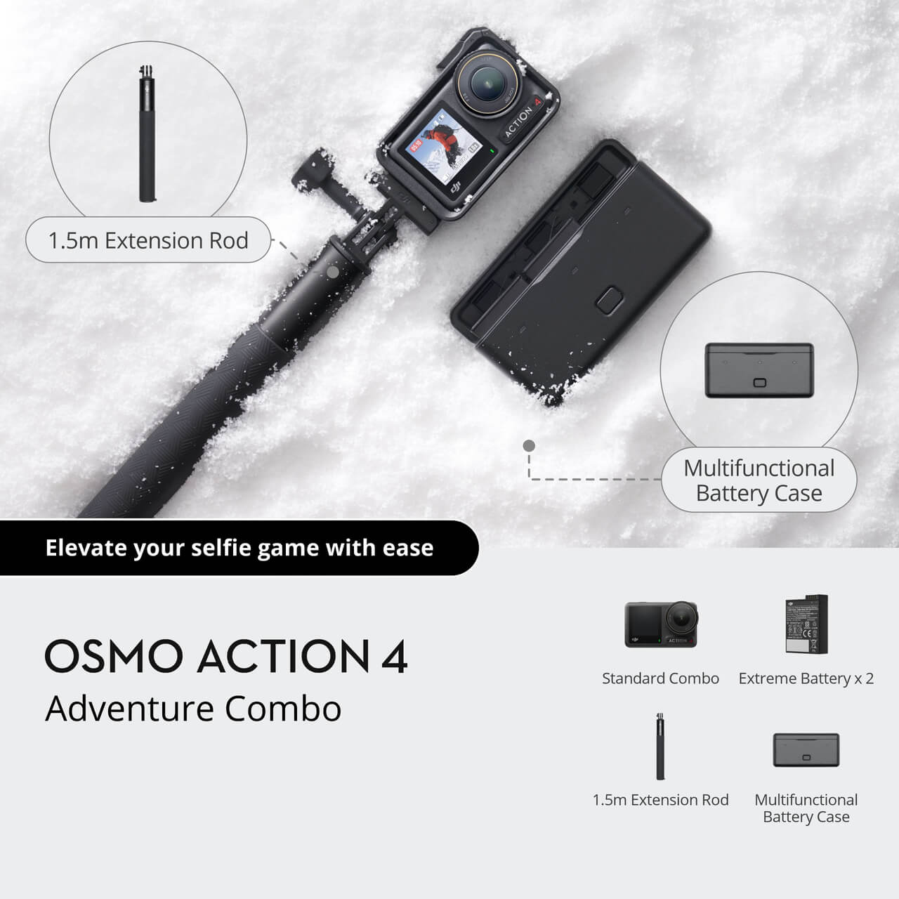 DJI Osmo Action 4 Adventure Combo (Chính hãng)