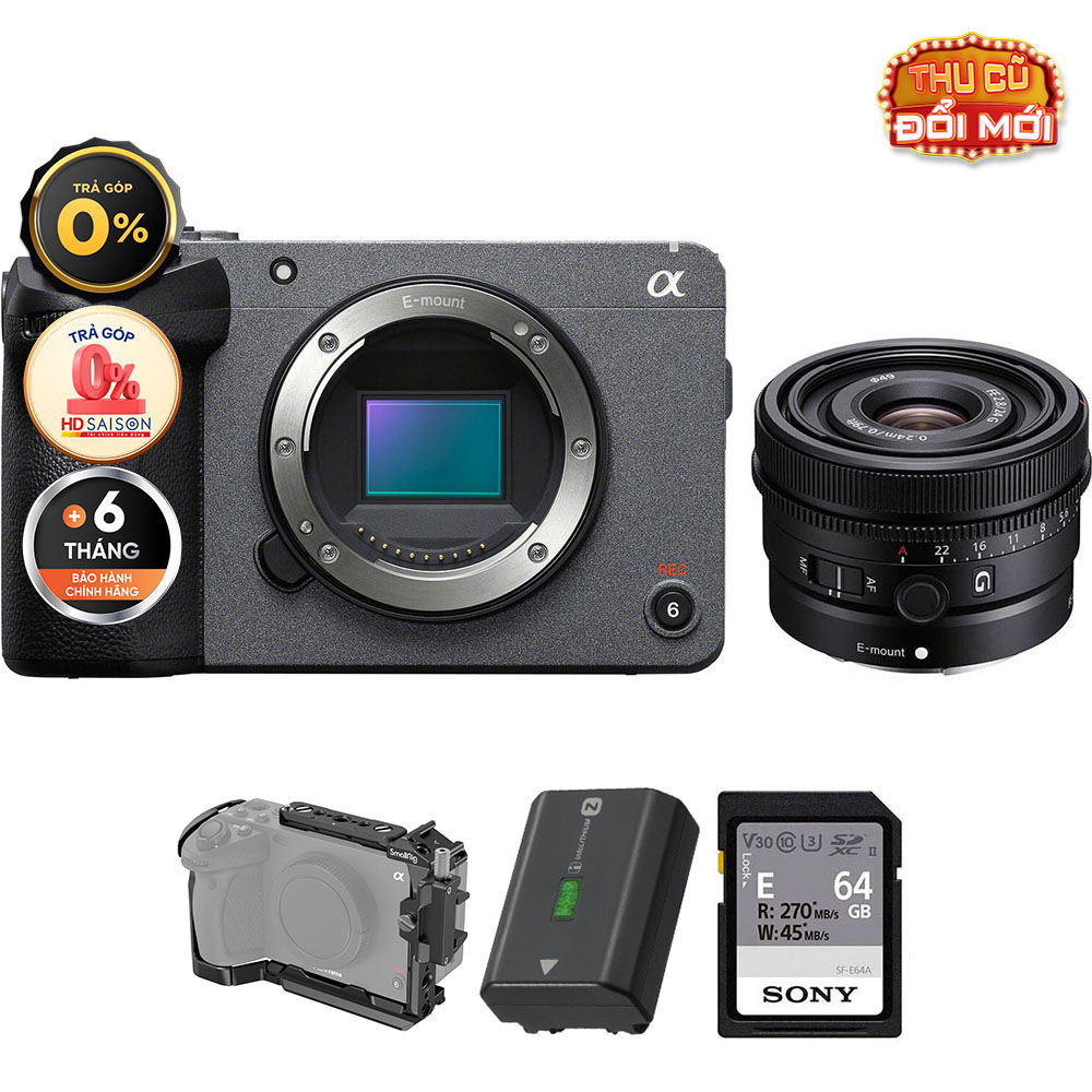Sony FX30 FE 24mm f/2.8 G (Chính hãng) (Body Sony FE 24mm f/2.8)