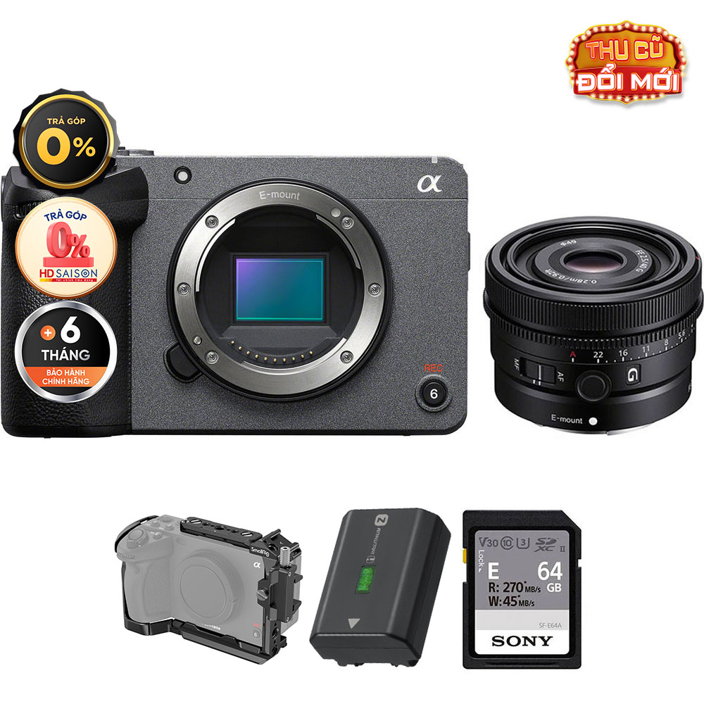 Sony FX30 FE 40mm f/2.5 G (Chính hãng) (Body Sony FE 40mm f/2.5)