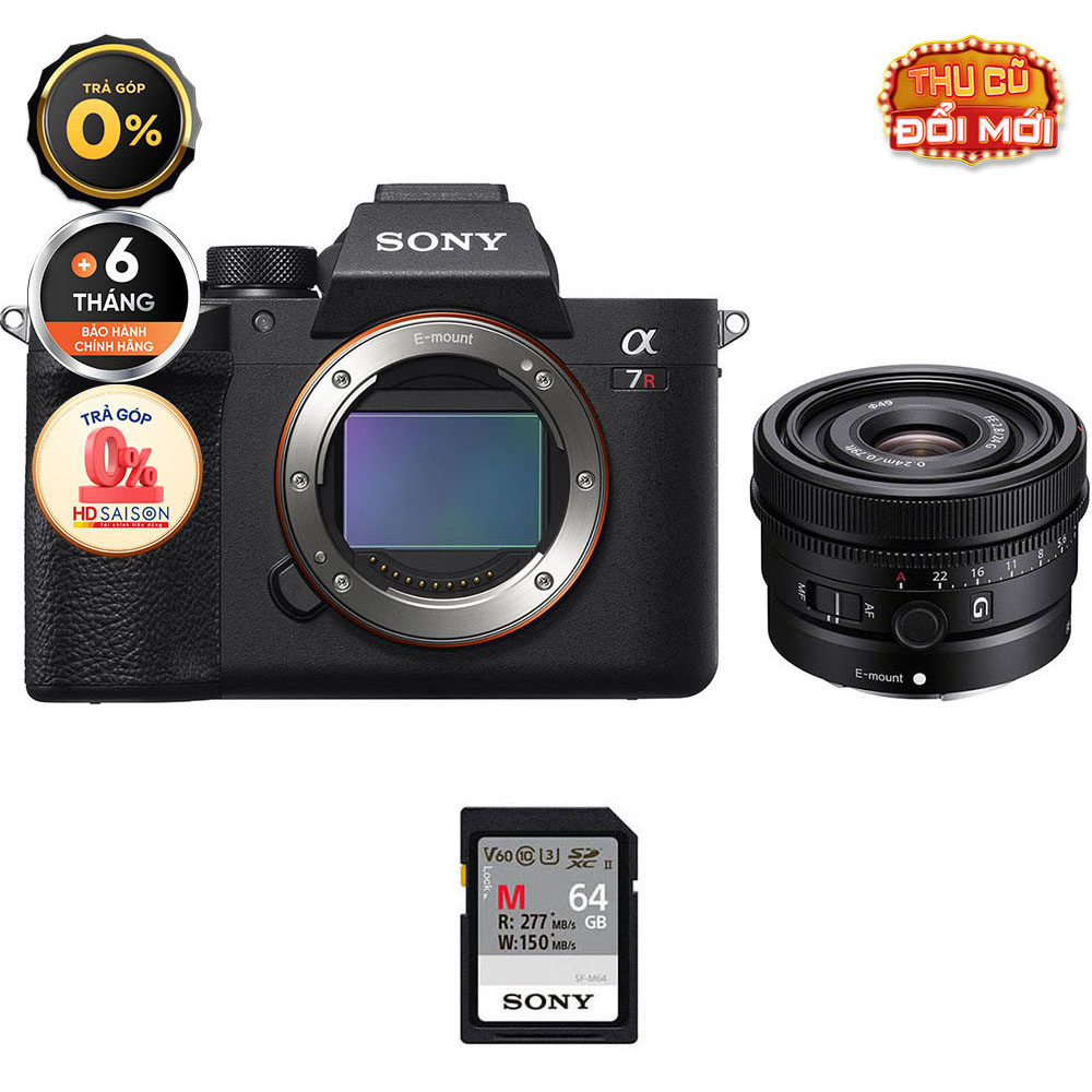 Sony A7R IVA FE 24mm f/2.8 G (Chính hãng) (Thẻ Nhớ 64GB)