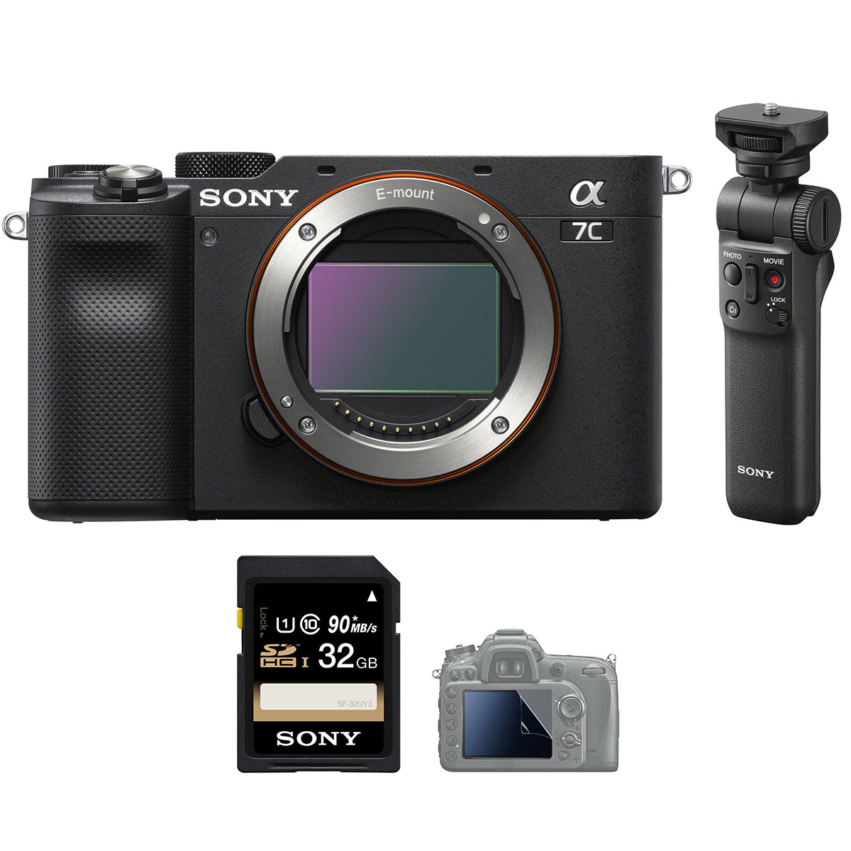 Sony A7C (Body, Black) + GP-VPT2BT (Chính hãng)