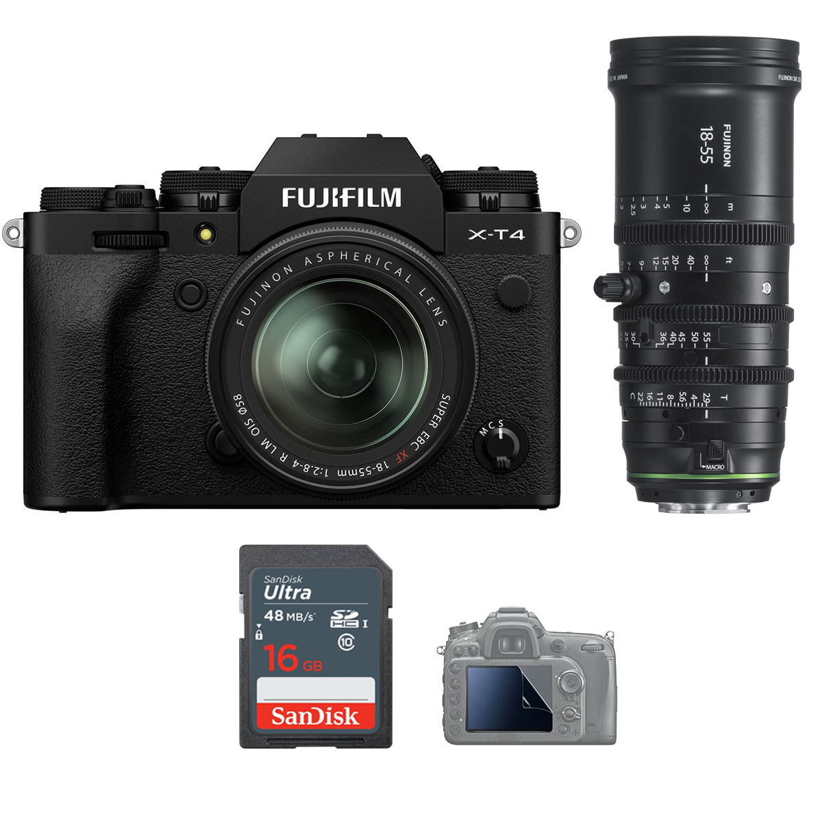 Fujifilm X-T4 +Kit 18-55mm +18-55mm T2.9 Chính hãng