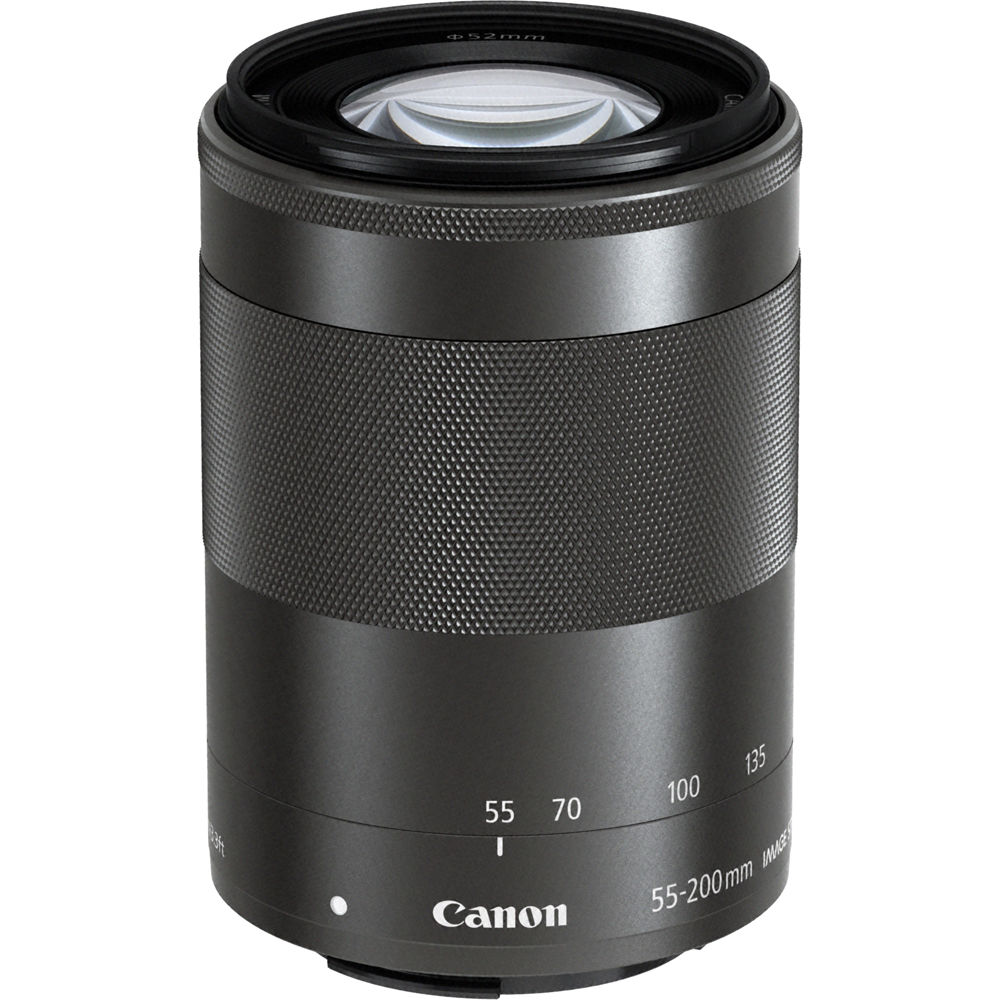 Canon EF-M 55-200mm f/4.5-6.3 IS STM (Black/Silver) Chính hãng