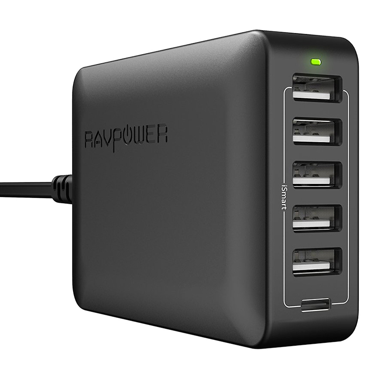 Bộ sạc 6 cổng RAVPower RP-PC033 60W (EU) (Đen)