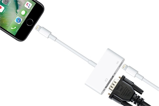 Cáp Apple Lightning To VGA Adapter