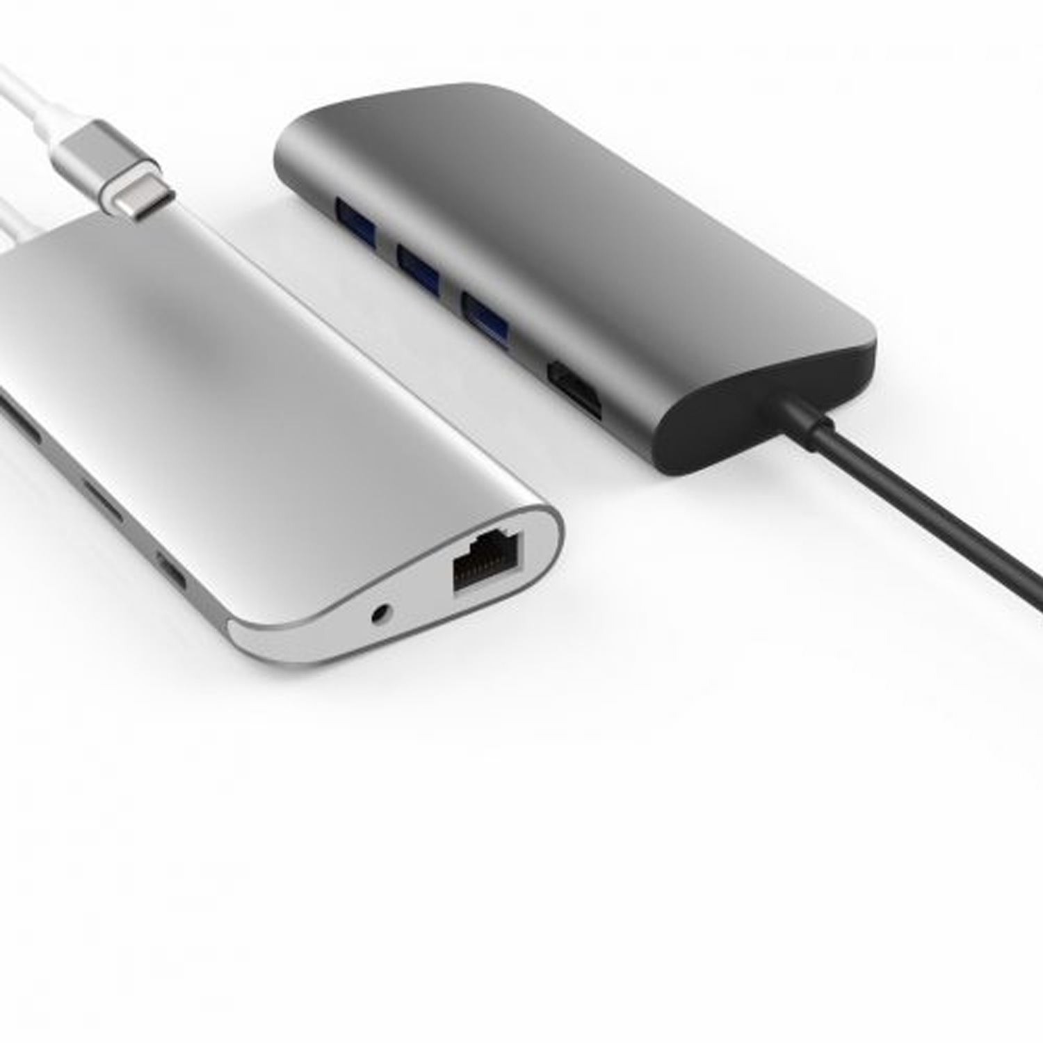 Hub HyperDrive POWER 9 in 1 USB-C (iPad Pro 2018, Mac, Ultrabook, PC, thiết bị USB-C) (Silver)