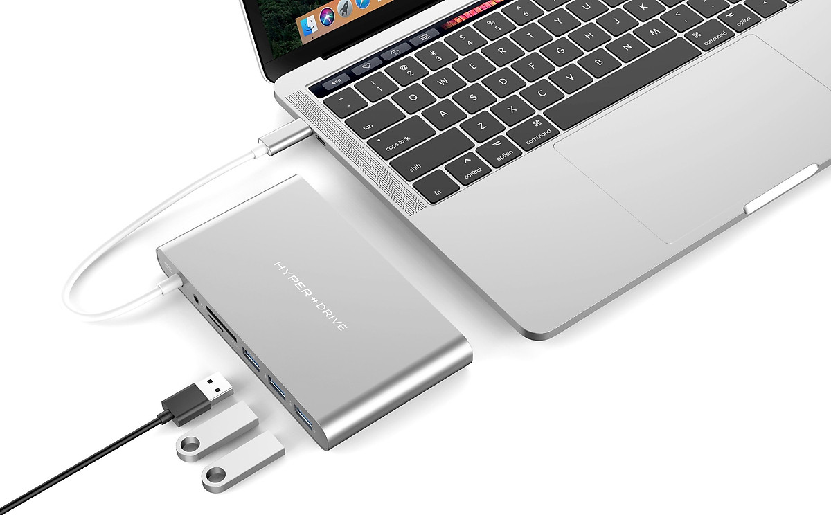 Cổng chuyển HyperDrive Ultimate USB-C Hub (GN30-Silver)
