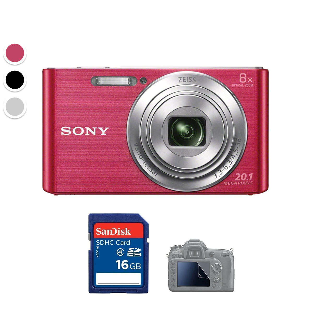 Sony Cyber-Shot DSC-W830 (Hồng/Đen/Bạc) (Chính hãng) (Pink)