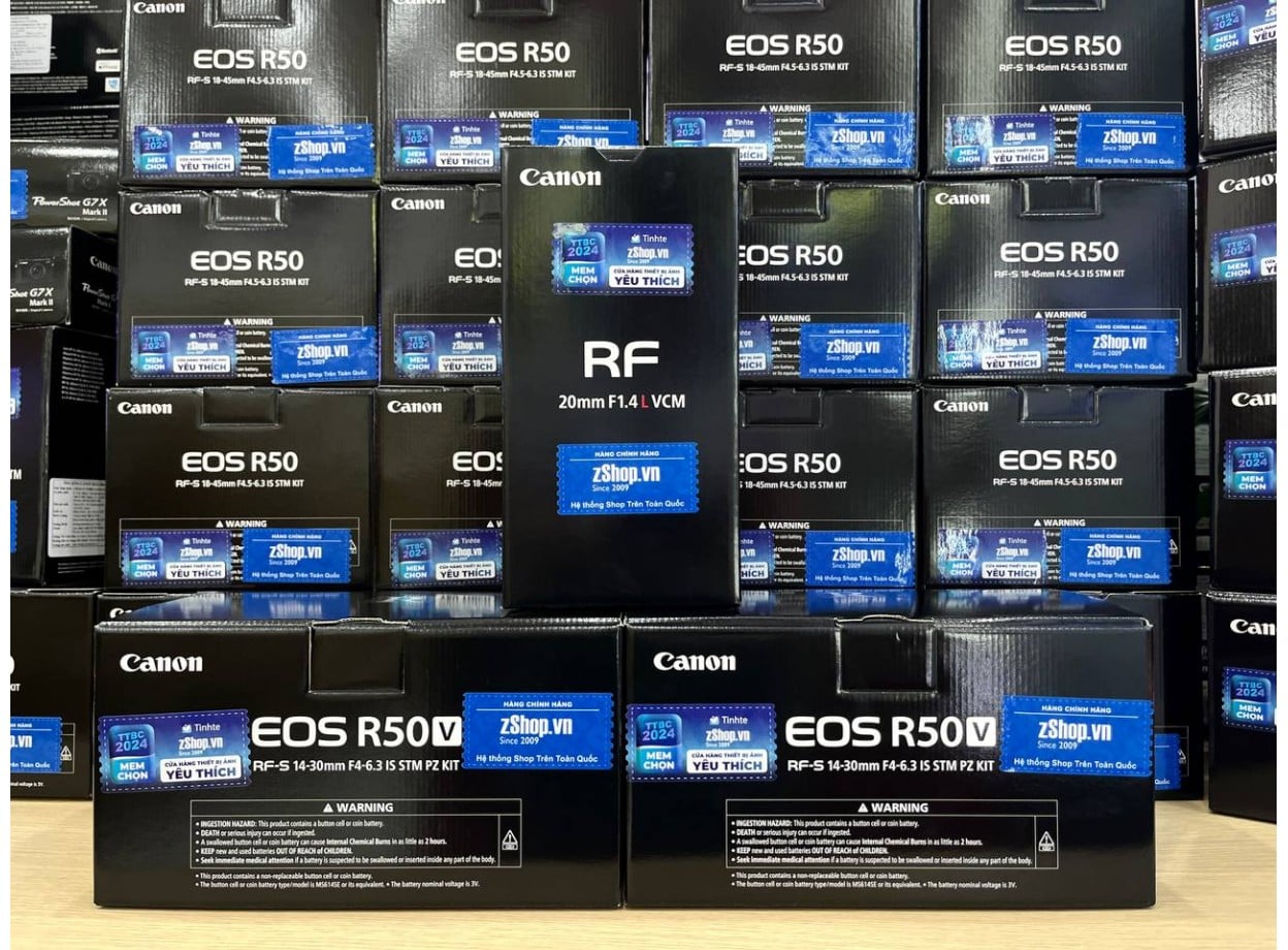 Canon EOS R50 V Chính hãng | Máy ảnh R50V Giá tốt - Trả góp 0%
