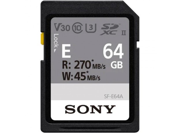 Thẻ nhớ Sony SDXC SF-E UHS-II SF-E64A/T 64GB 270MB/s