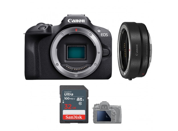 Canon EOS R100 + Ngàm EF-EOS R (Chính hãng)
