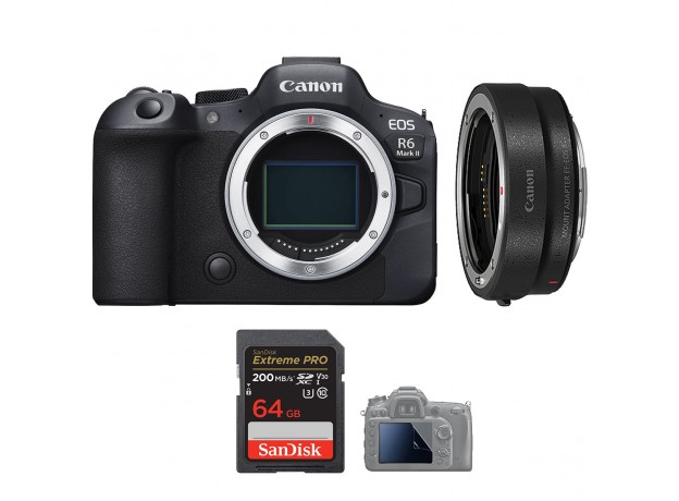 Canon EOS R6 Mark II + Ngàm EF-EOS R (Chính hãng)