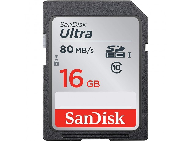 Thẻ nhớ SDHC SanDisk Ultra Class 10 16GB 80MB/s
