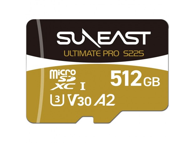 Thẻ nhớ microSDXC Suneast 512GB 208MB/s UHS-I V30 S225 Gold Series