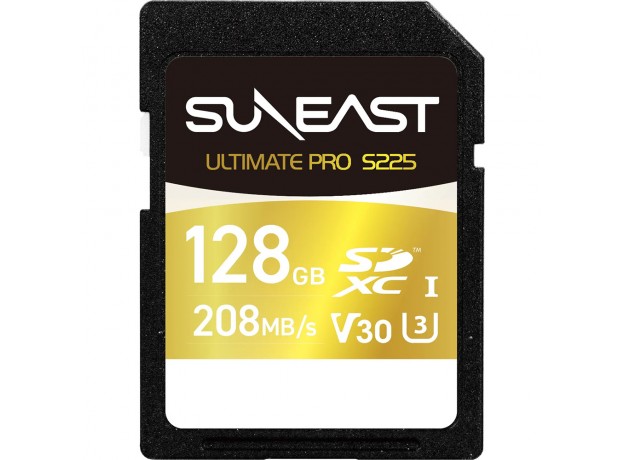 Thẻ nhớ SDXC Suneast 128GB 208MB/s UHS-I V30 S225 Gold Series