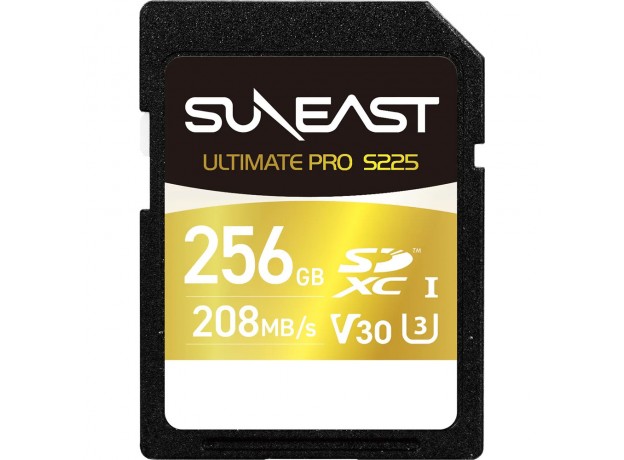 Thẻ nhớ SDXC Suneast 256GB 208MB/s UHS-I V30 S225 Gold Series