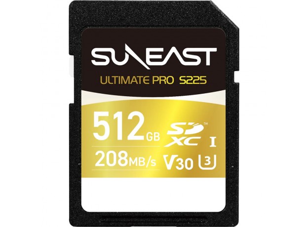Thẻ nhớ SDXC Suneast 512GB 208MB/s UHS-I V30 S225 Gold Series