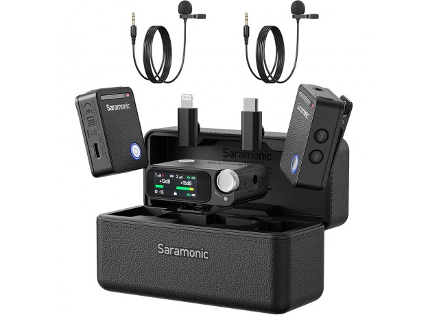 Microphone Saramonic Ultra (2TX + 1RX + Mic cài áo)