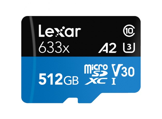 Thẻ nhớ microSDXC Lexar 512GB 100MB/s UHS-I Blue Series