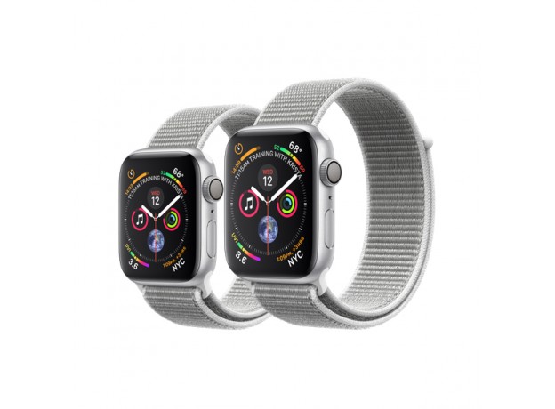 MU6C2 - Apple Watch Series 4 Silver Aluminum Case with Seashell Sport Loop (GPS) (Chính...