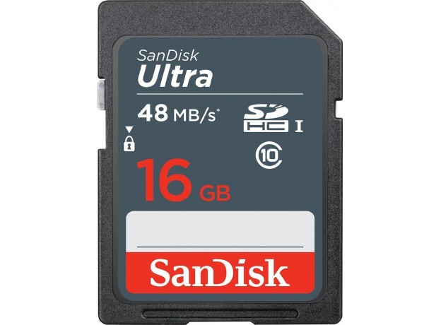 Thẻ nhớ SD Ultra SanDisk 16GB Class 10 - 48MB/s